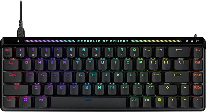 ASUS ROG Falchion Ace HFX 65 Analog Gaming Keyboard ABS Keycaps, AR layout -Black ASUS ROG Falchion Ace HFX 65 Analog Gaming Keyboard ABS Keycaps, AR layout -Black